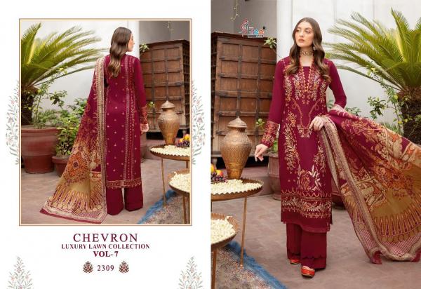 Shree Chevron Luxury Lawn Collection 7 Designer Pakistani Salwar Suits